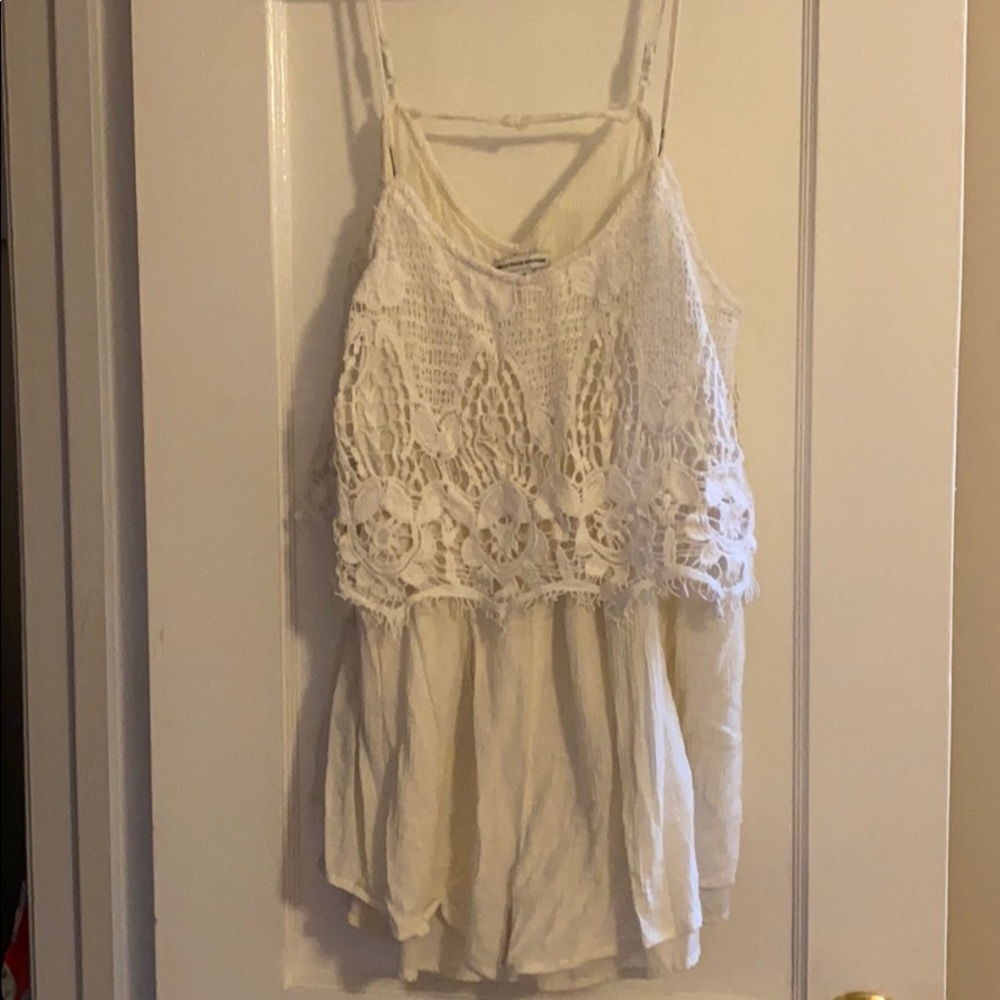 American Eagle white romper